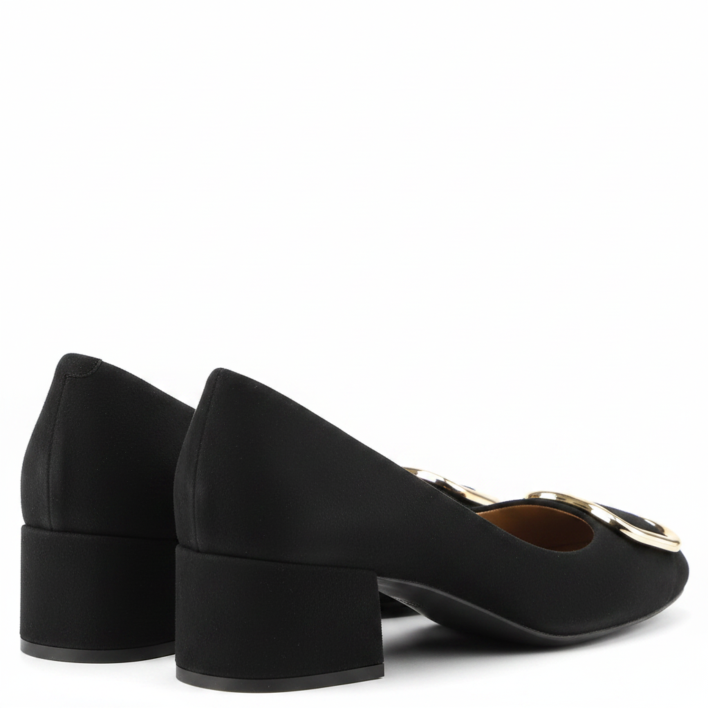 Hogl Black Suede Pump|2104002010