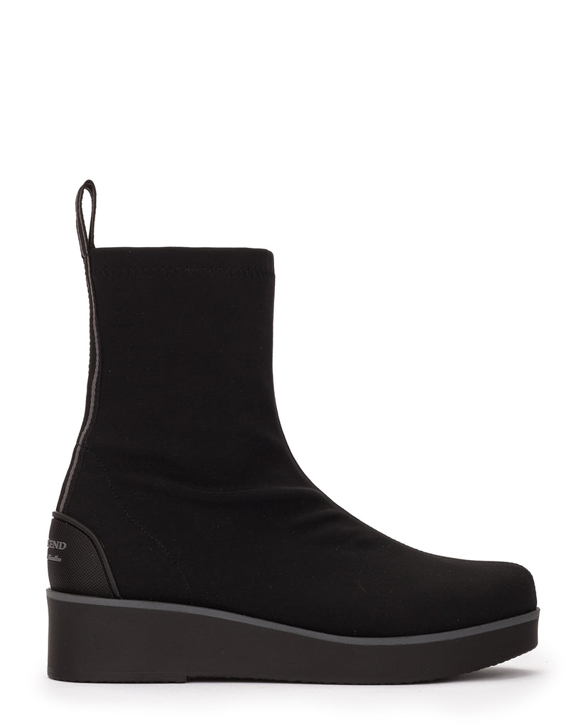 Pedro Miralles Black Stretch Ankle Boot|22500BK