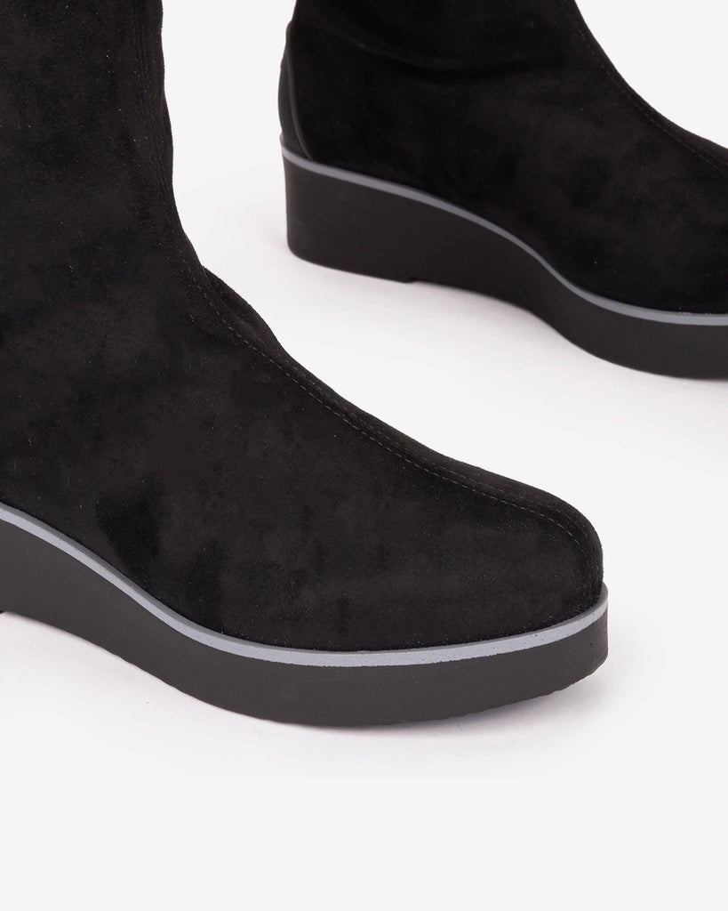 Pedro Miralles Black Stretch Tall Boot|22501NE