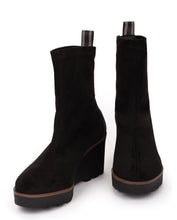 Load image into Gallery viewer, Pedro Miralles Black Sock Ankle Boot|22557BK
