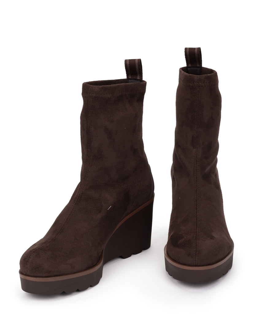 Pedro Miralles Dark Brown Stretch Ankle Boot|22557DB