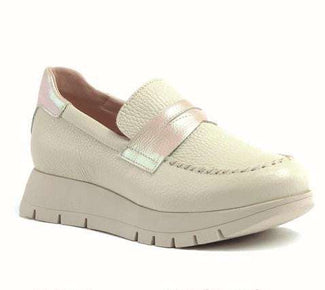 Jose Saenz Beige Wedge Loafer|2285BOG