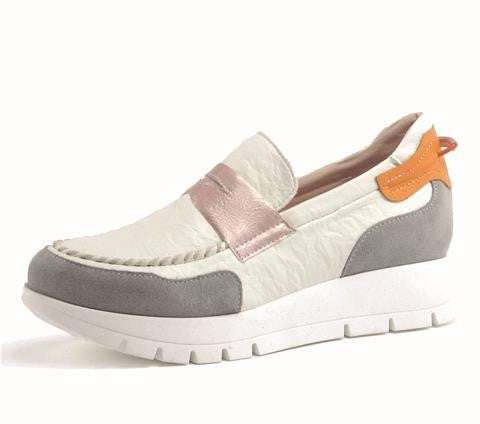 Jose Saenz Sporty Wedge Loafer |2290GRY - Main Image