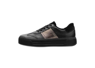 Ara Wide Fit Platform Black Trainer|122301218