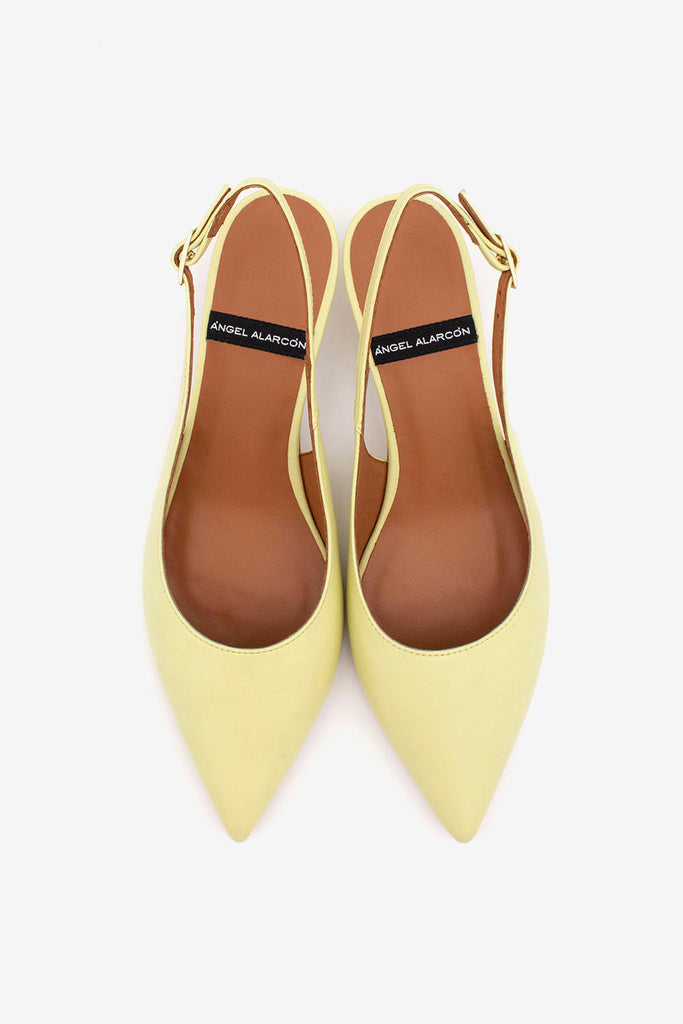 Angel  Alarcon yellow Sling Back|26013YEL