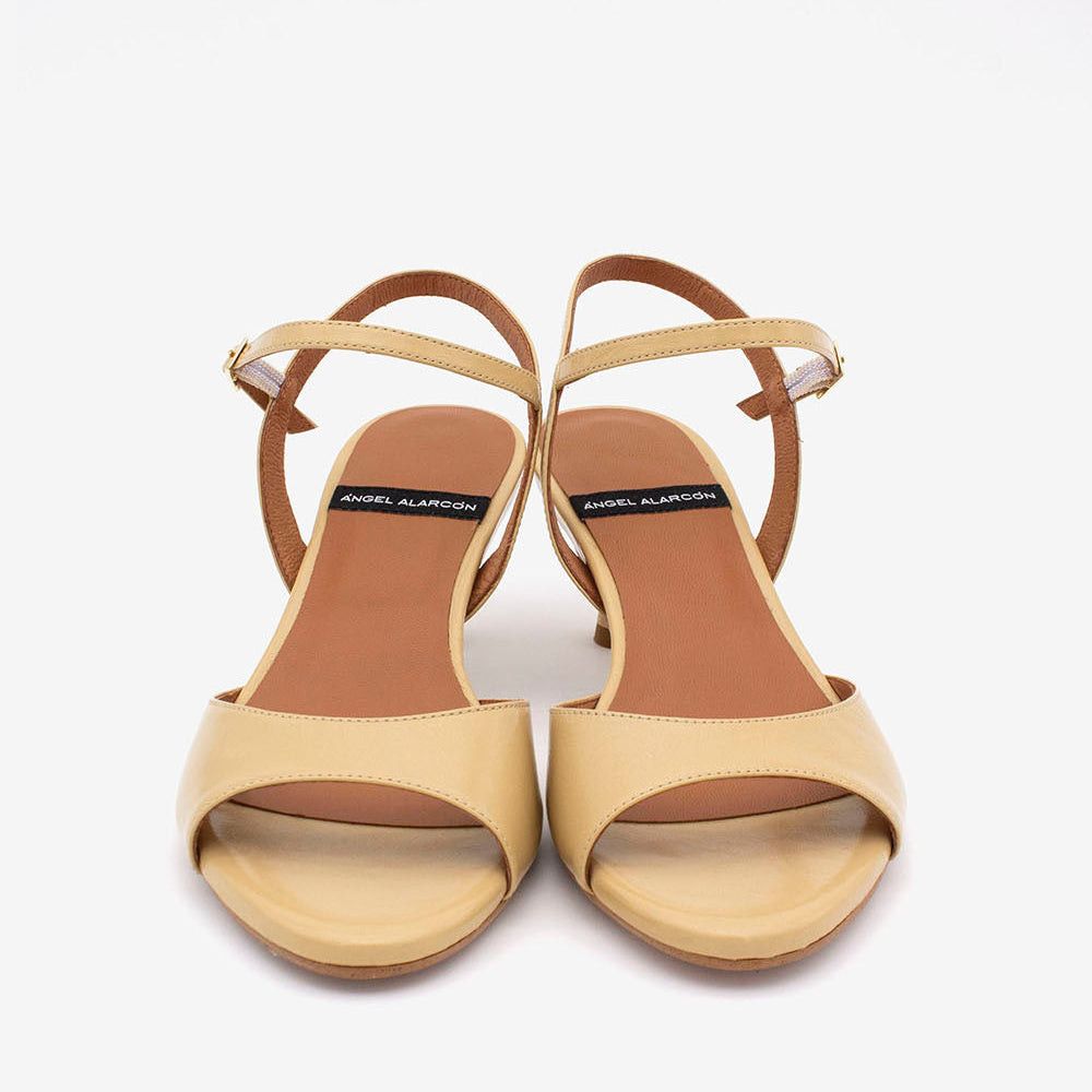 Angel Alarcon Beige Sling Back|26040BGE