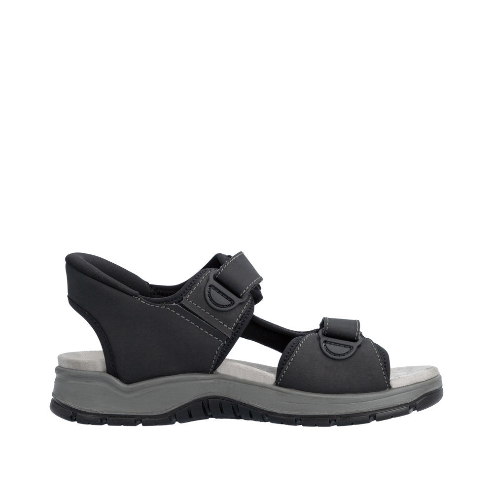 Rieker Black Comfort Sandal|2695300