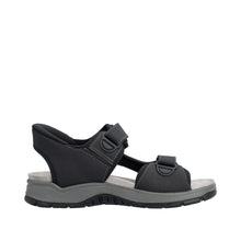 Load image into Gallery viewer, Rieker Black Comfort Sandal|2695300
