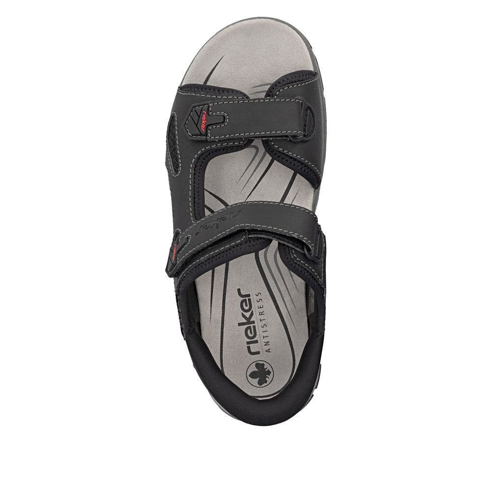Rieker Black Comfort Sandal|2695300
