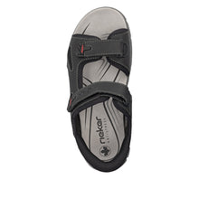 Load image into Gallery viewer, Rieker Black Comfort Sandal|2695300
