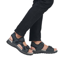 Load image into Gallery viewer, Rieker Blue Comfort Walking Sandal|2695514B
