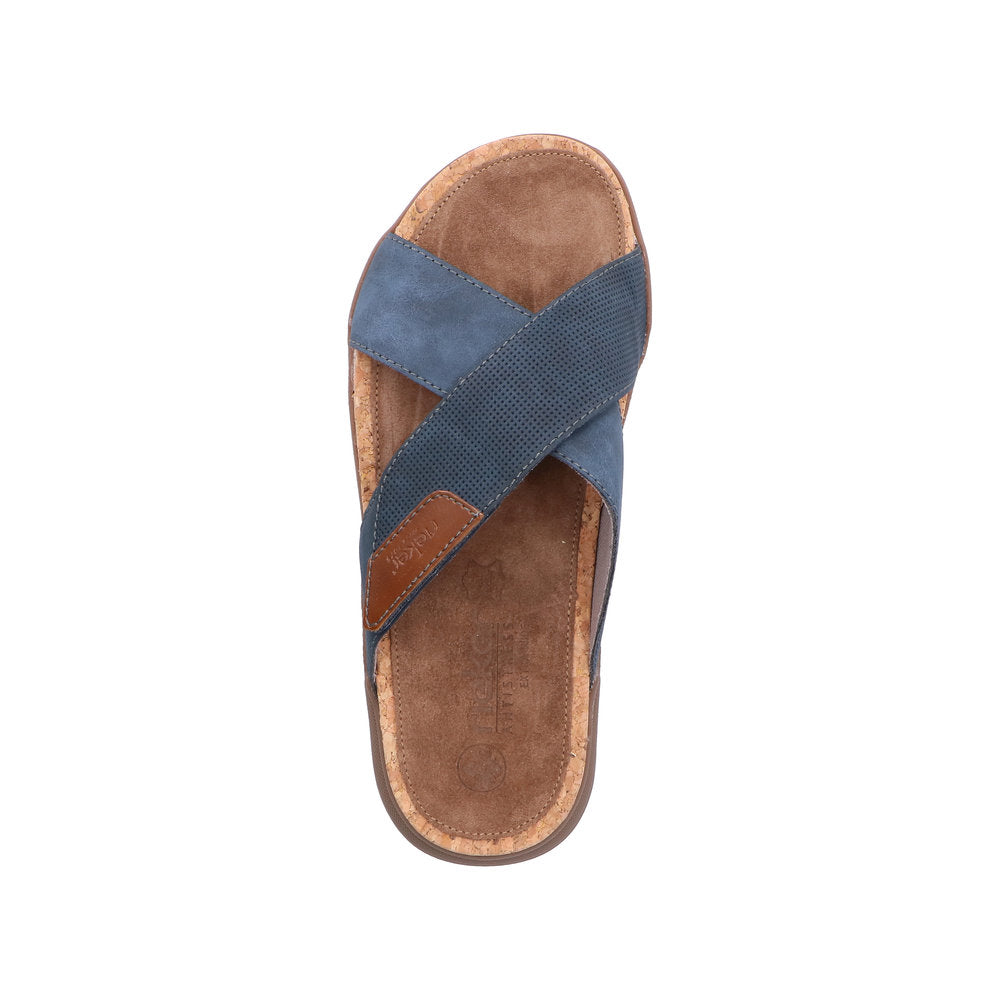 Rieker Blue  Wide Fit Strap Sandal|2707014