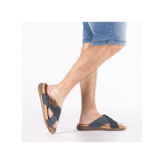 Rieker Blue  Wide Fit Strap Sandal|2707014