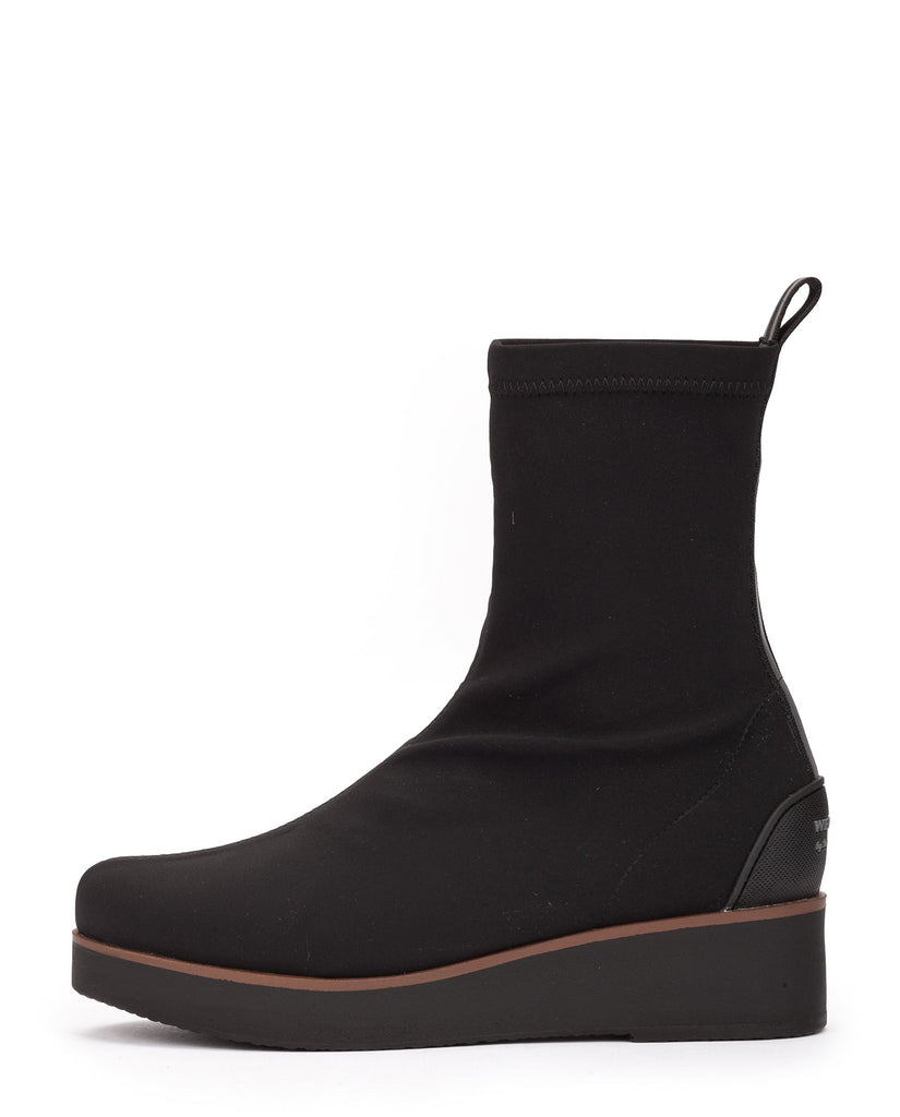 Pedro Miralles Black Wedge Sock Ankle Boot|27500NE