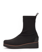 Load image into Gallery viewer, Pedro Miralles Black Wedge Sock Ankle Boot|27500NE
