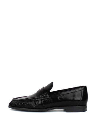 Pedro Miralles Black Leather Classic Penny Loafer|29072BLK