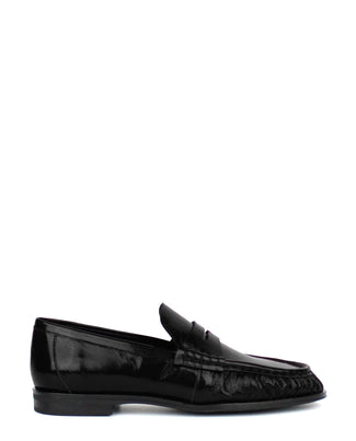 Pedro Miralles Black Leather Classic Penny Loafer|29072BLK