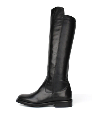 Pedro Miralles Black Leather Knee High Boot|29138BLK
