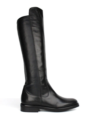 Pedro Miralles Black Leather Knee High Boot|29138BLK