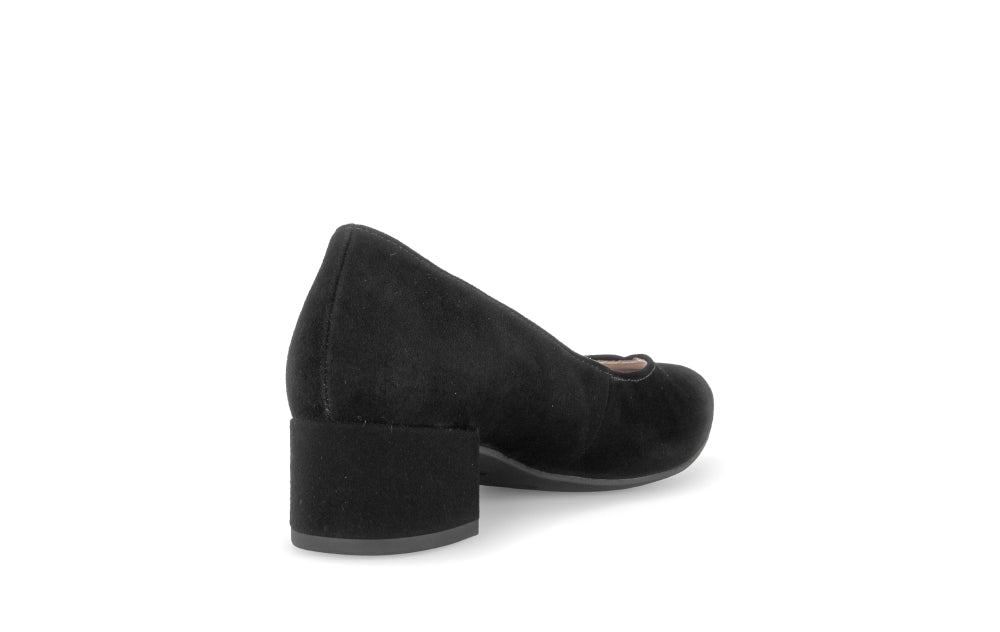 Gabor Black Suede Pump|301501002
