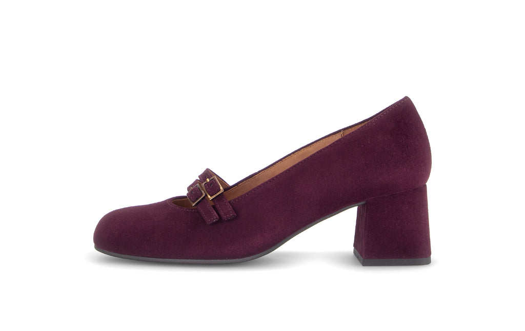 Gabor Burgundy Suede Slip On|302202002