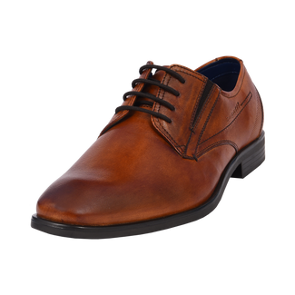 Bugatti Brown Leather Business Shoe| 311196056C