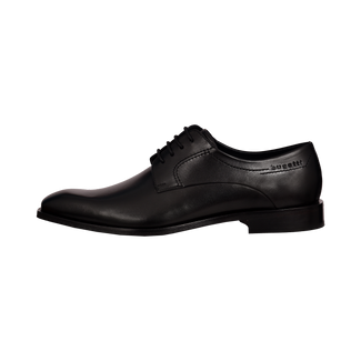 Bugatti Black Leather Business Shoe|311752011B