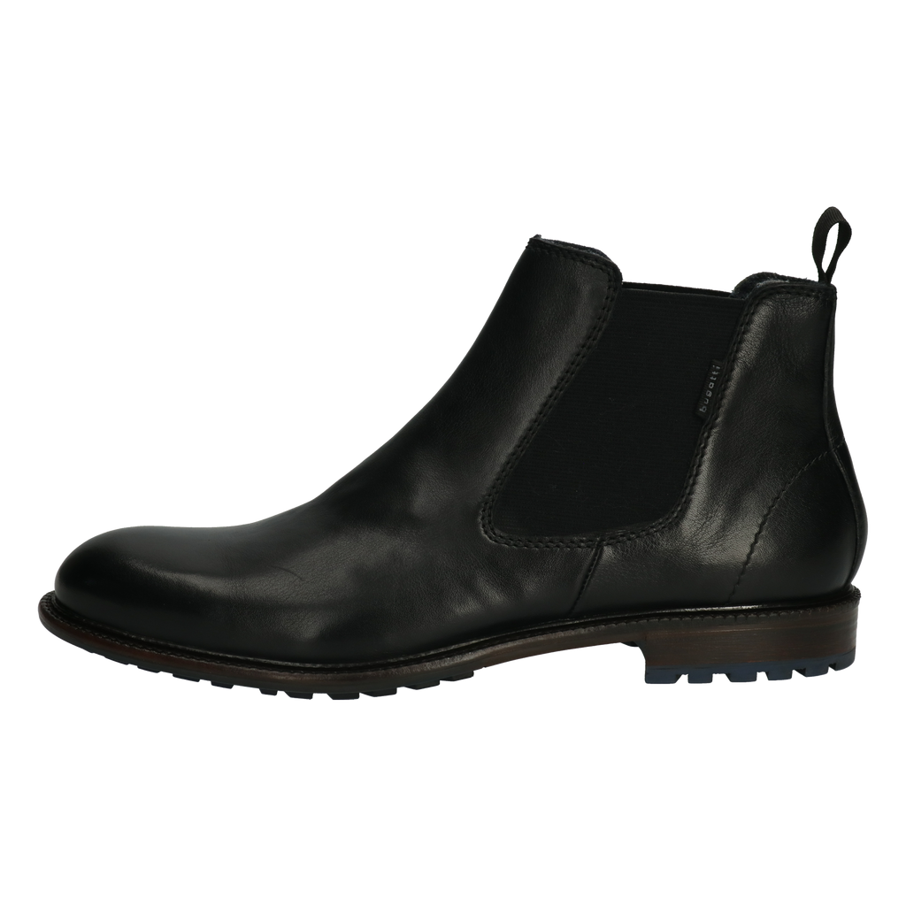 Bugatti Black Leather Chelsea Boot|311A0A3210