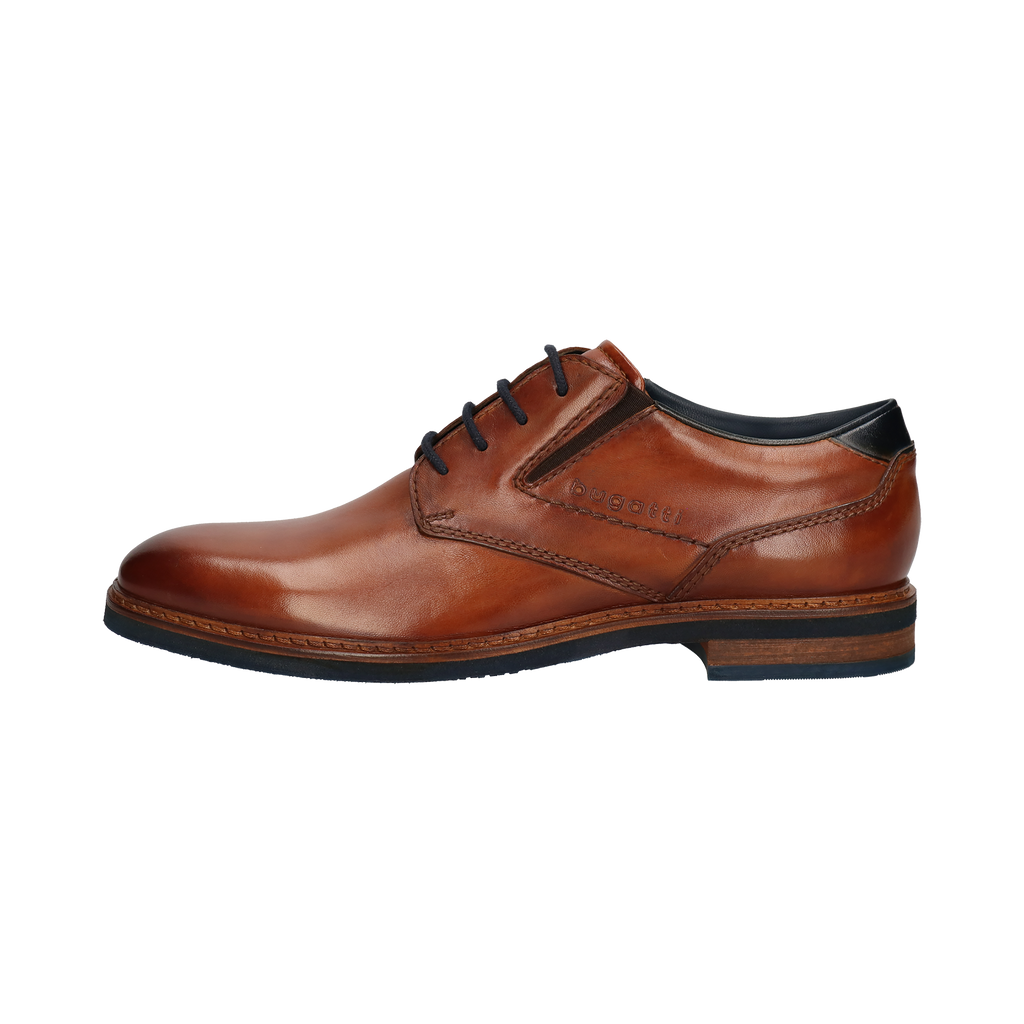 Bugatti Brown Leather Business Shoes|311AES016C