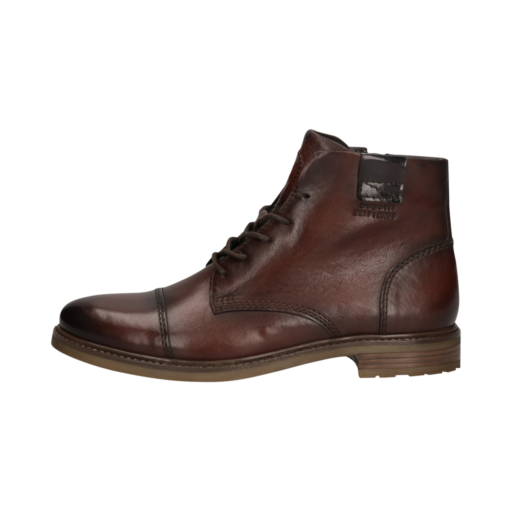 Bugatti Dark Brown Leather Ankle Boot|3159573E64