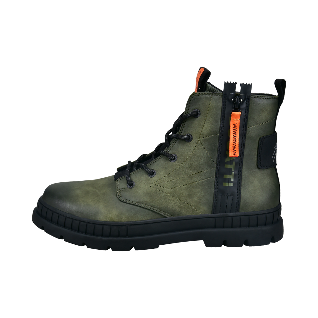 Bugatti Green Suede Sporty Ankle Boot |321AGB337G