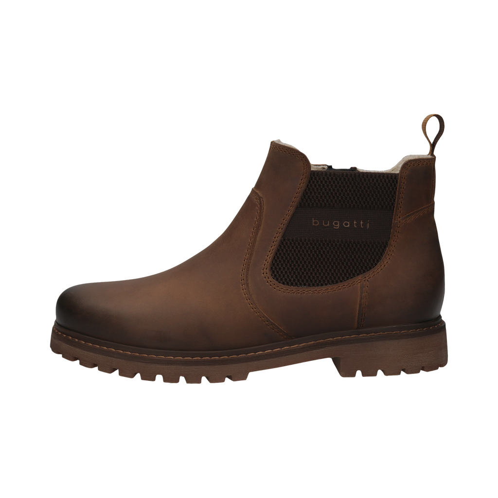 Bugatti Dark Brown Suede Chelsea Boot|321AOQ5363