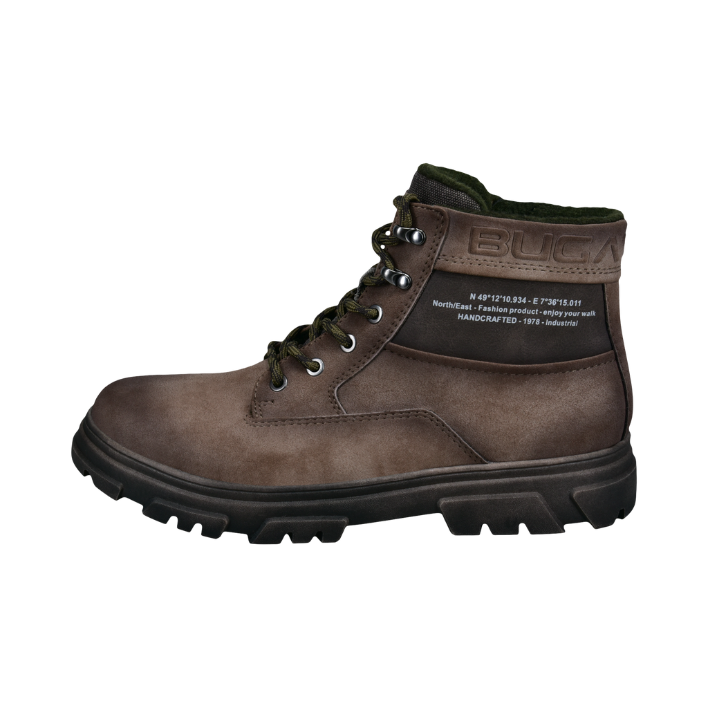 Bugatti Taupe Suede Sporty Ankle Boot|321AUB3014