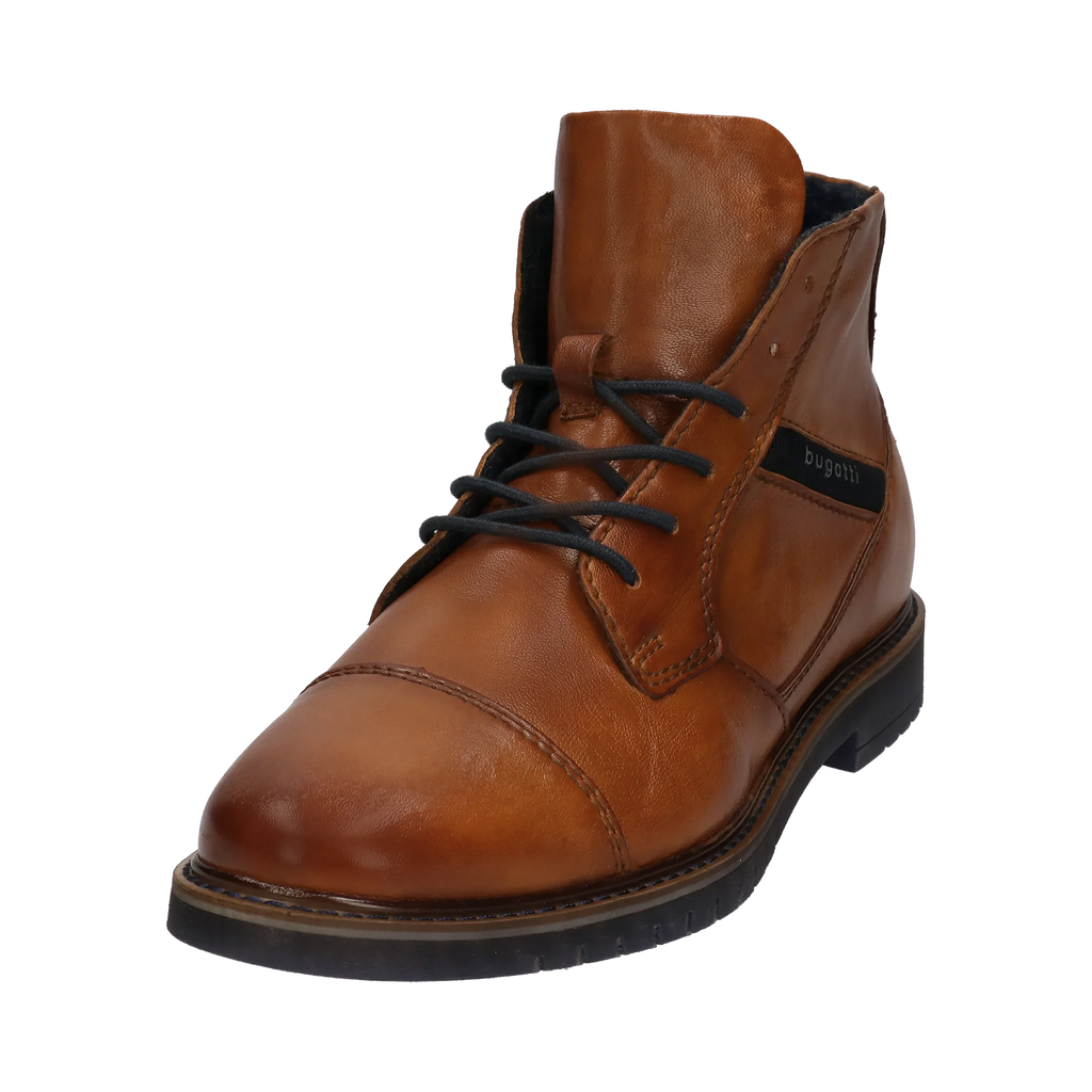 Bugatti Cognac Laced Ankle Boot|3318373ACO