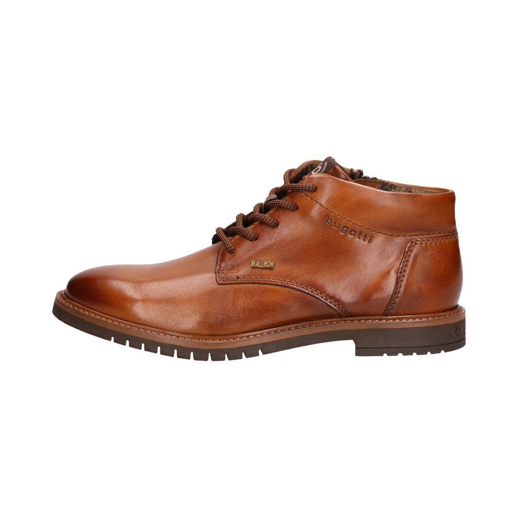Bugatti Tan Laced Ankle Boot|3318373ECO