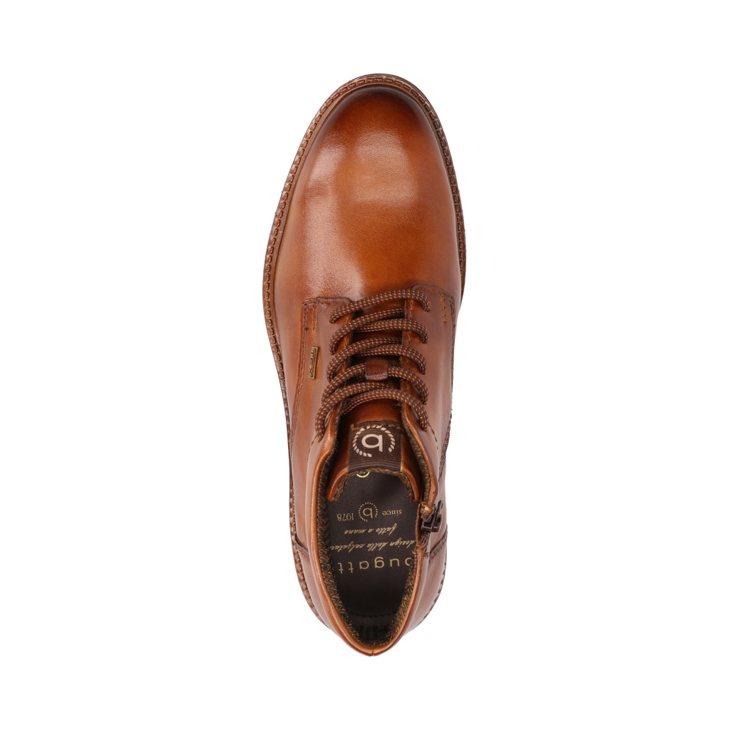 Bugatti Tan Laced Ankle Boot|3318373ECO