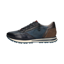 Load image into Gallery viewer, Bugatti Navy Leather Trainer|331AG80941

