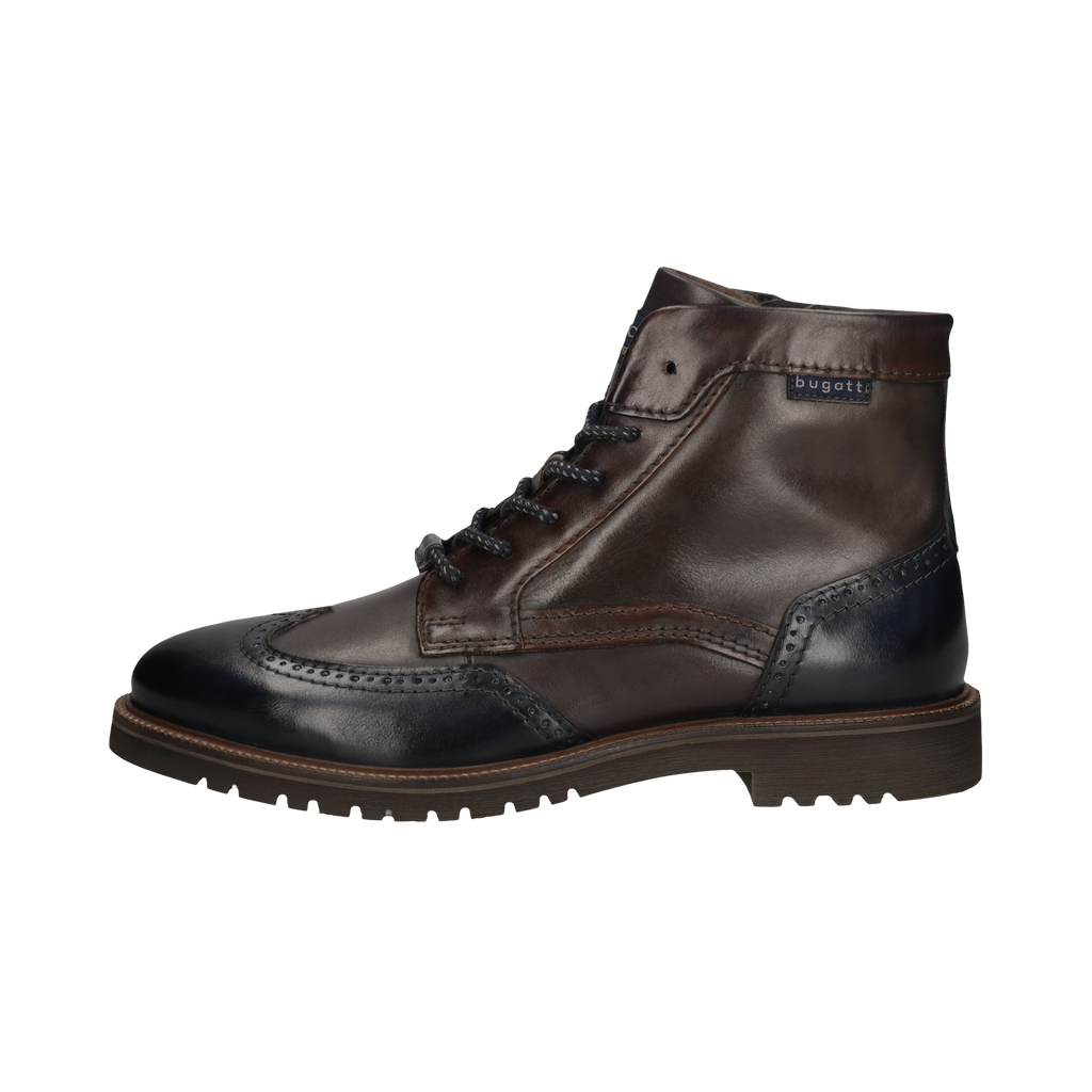 Bugatti Navy & Dark Grey Laced Ankle Boot|331AO93241