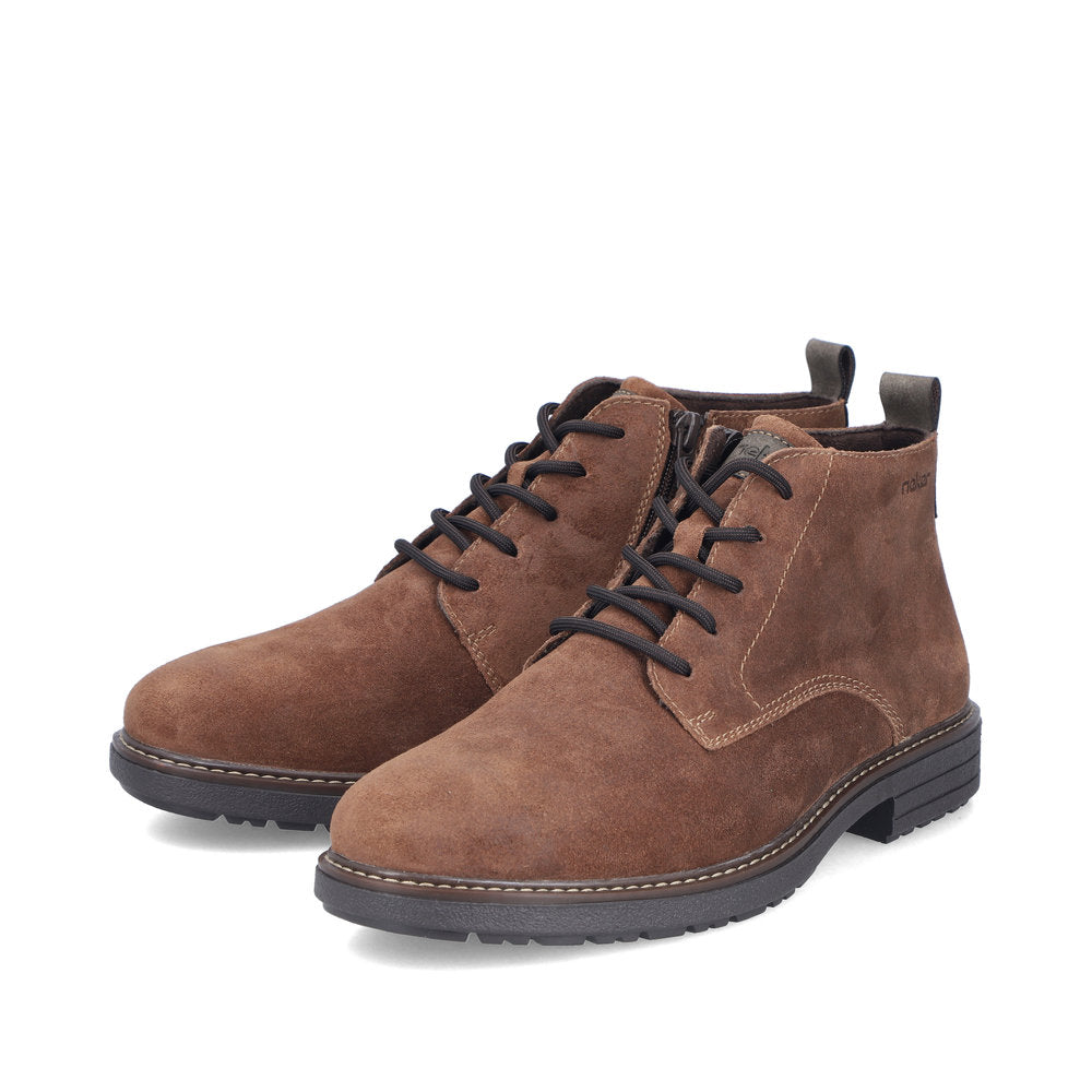 Rieker Wide Fit Brown Suede Ankle Boot|3310622