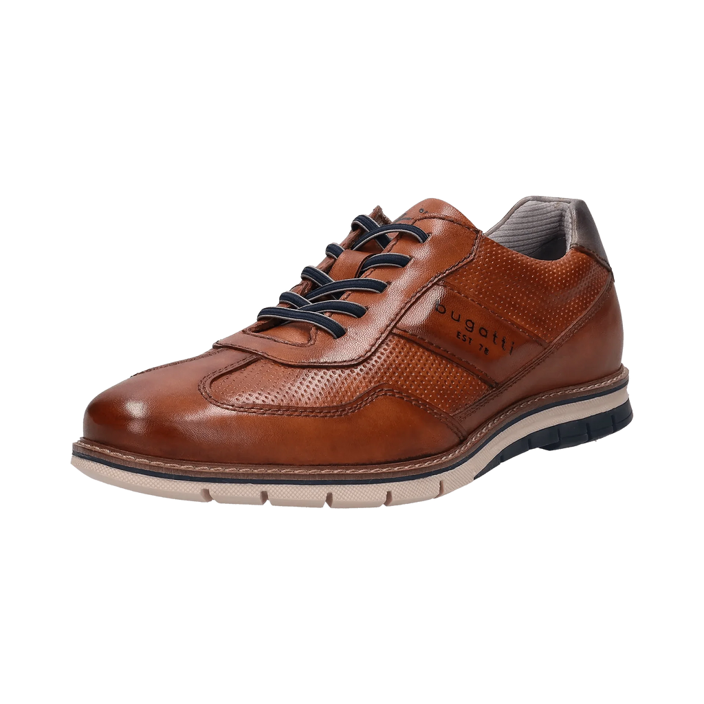 Bugatti Cognac Laced Trainer|3329711COG