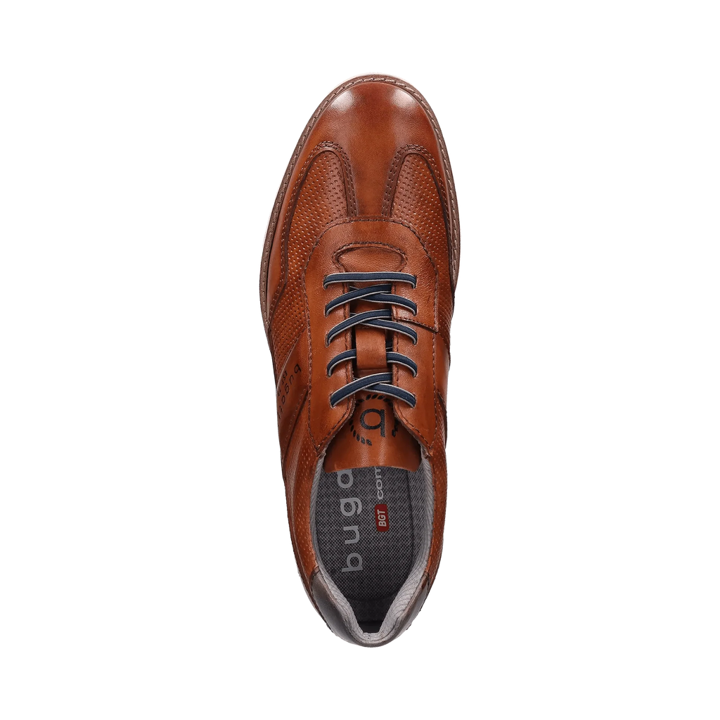 Bugatti Cognac Laced Trainer|3329711COG
