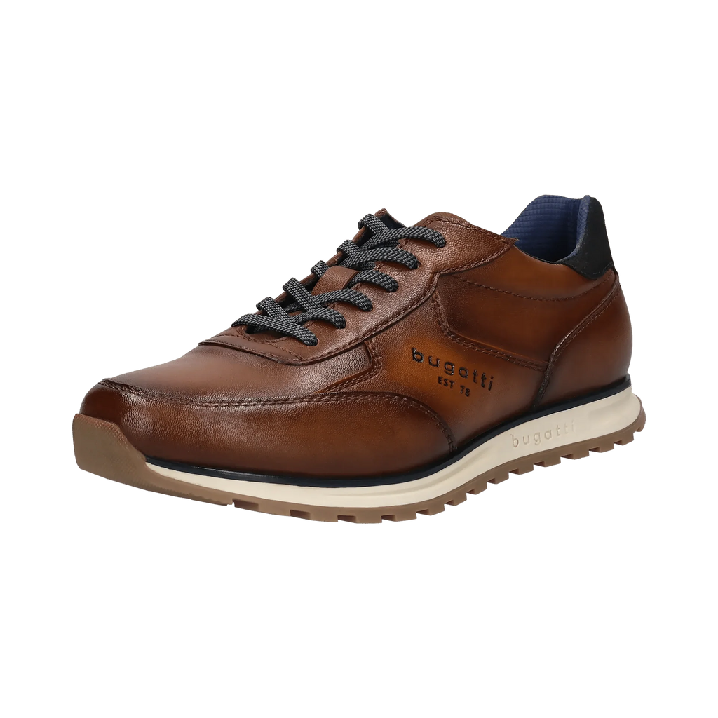 Bugatti Brown Leather Trainer|335A021PCO