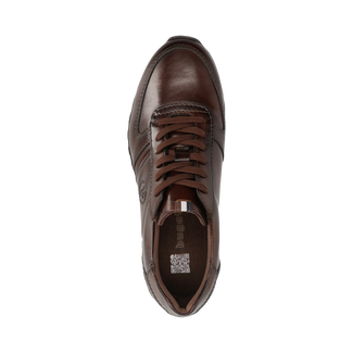 Bugatti Dark Brown Leather Trainer|335A021S61
