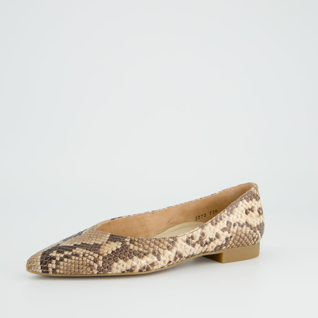 Paul Green Leather Snake Print Pump |3772209