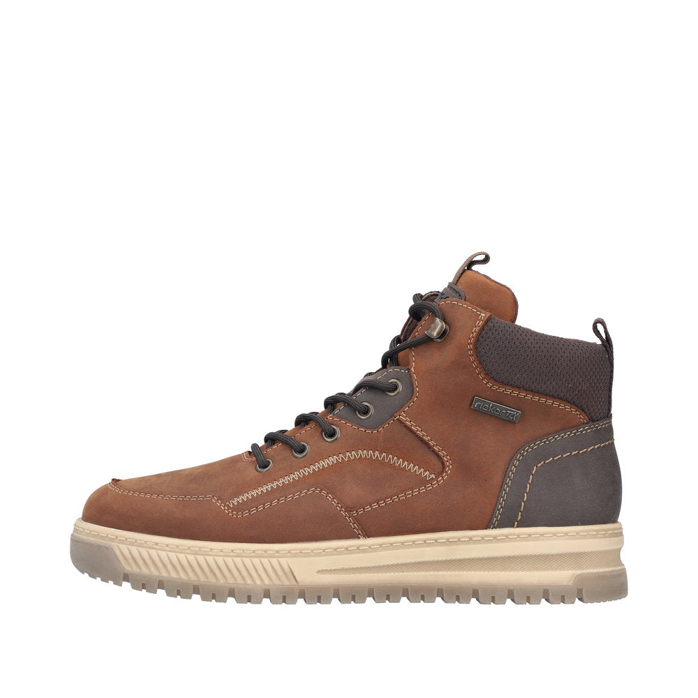 Rieker Wide Fit Brown casual Ankler Boot|3855422