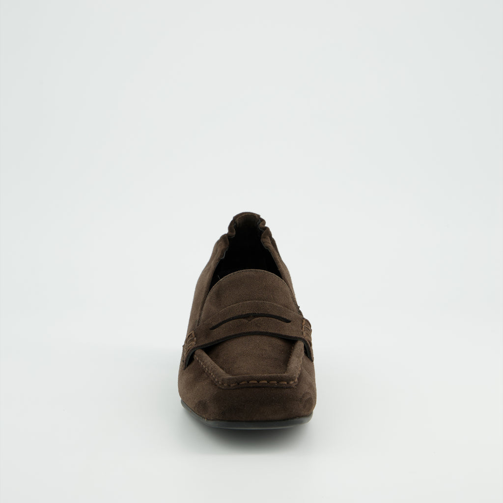 Paul Green Brown Suede Slip On |3861002