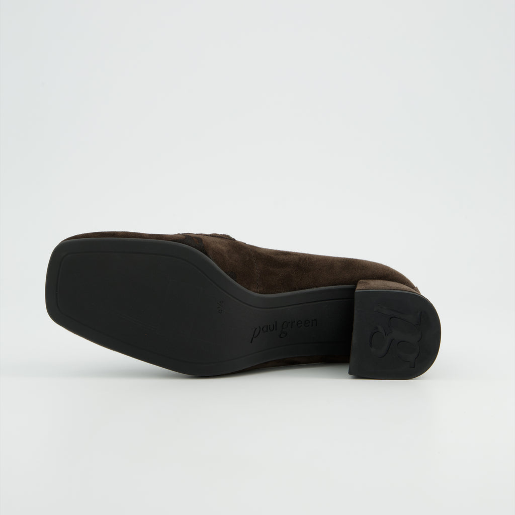 Paul Green Brown Suede Slip On |3861002