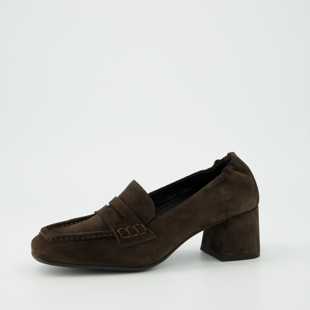 Paul Green Brown Suede Slip On |3861002