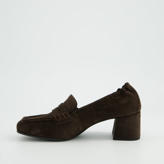 Paul Green Brown Suede Slip On |3861002