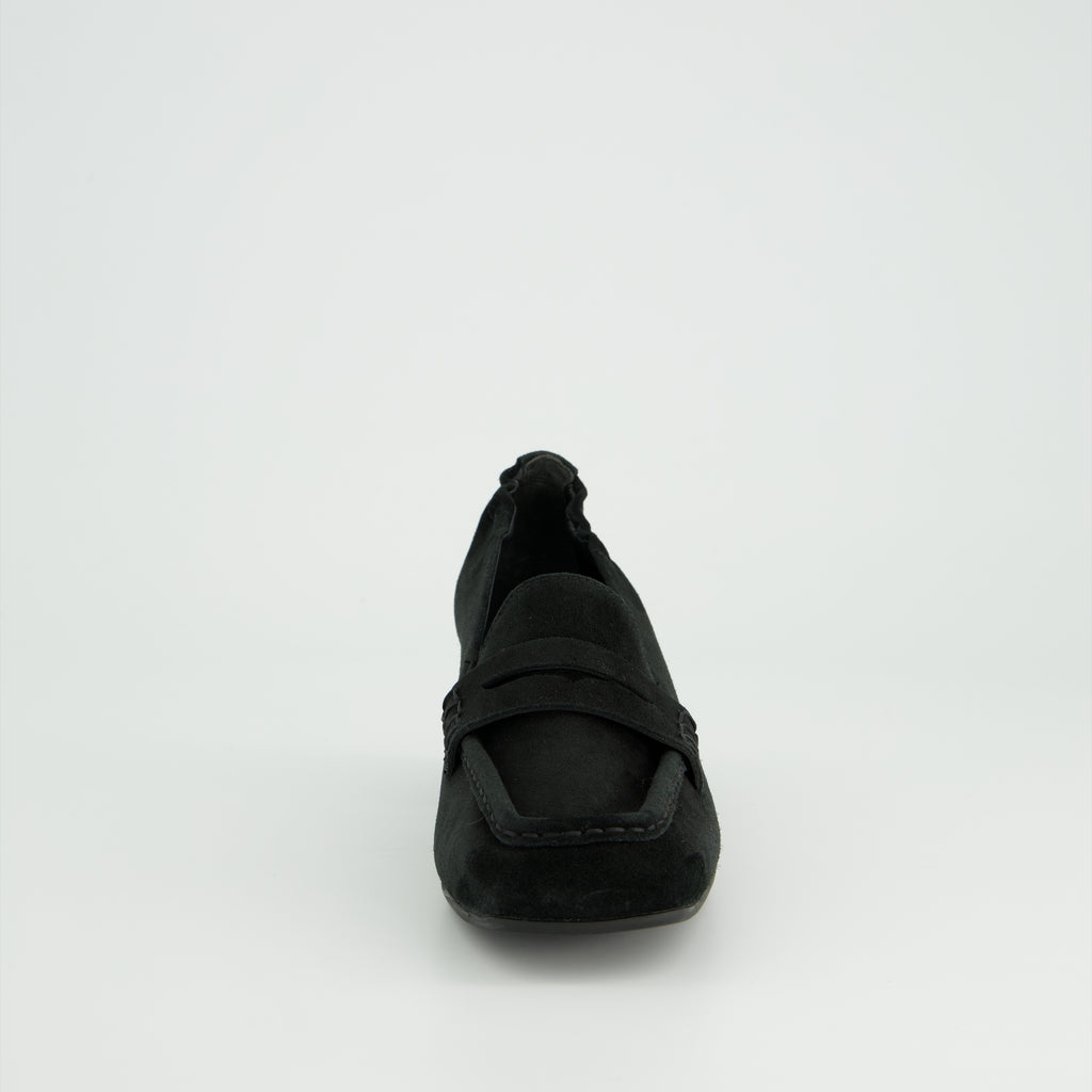 Paul Green Black Suede Slip On|3861004